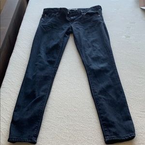 Dark denim, skinny legging jeans